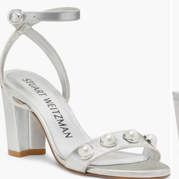 Stuart Weitzman Nearly Bare Portia Sandal Sz 8.5 - Picture 5 of 5